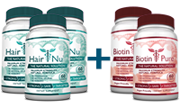 HairNu (3 Bottle) + Biotin Pure (2 Bottle)